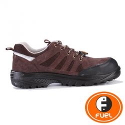 Fuel 634-0306 Torpedo Laced Up Safety Shoes, Color Brown