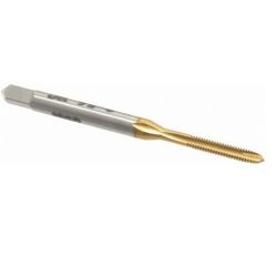 Emkay Tools Ground Thread Spiral Point Tap, Pitch 0.75mm, Dia 4mm, Tin