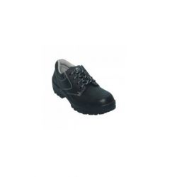 Step Strong Leopard Derby Safety Shoes, Sole Single Density PU