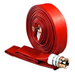 Force F-IMP-09 Non Percolating Canvas Fire Hose with Synthetic Jacket, Nominal Size 63mm, Proof Pressure 21.4kg/sq cm, Burst Pressure 35.1kg/sq cm