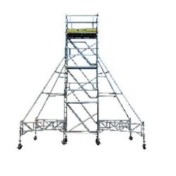 Mtandt SER-WN214 Aluminium Scaffolding System, Working Height Above 13.4m & Upto 30.4m, SWL 200 kg