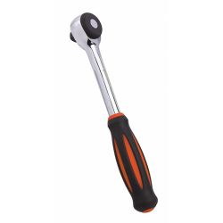 Groz RTD/DD/3-8/UG Dual Drive Ratchet Handle, Drive Size 3/8inch, Number of Teeth 52, Torque 202Nm