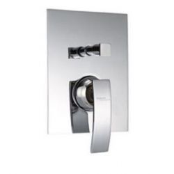 Hindaware F460017 Single Lever 3 Inlet Divertor With Wall Flange, Finsih Chrome