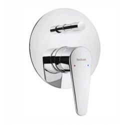 Hindware F440015 Single Lever Divertor With Wall Flange And Knob, Finsih Chrome