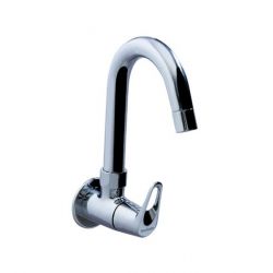 Hindware F210024 Sink Cock With Normal Swivel Spout, Finsih Chrome