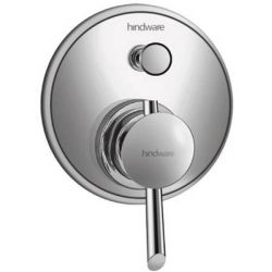 Hindware F110042 Single Lever Divertor With Wall Flange And Knob, Finsih Chrome