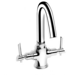 Hindware F110027 Sink Mixer With Normal Swivel Spout, Finsih Chrome
