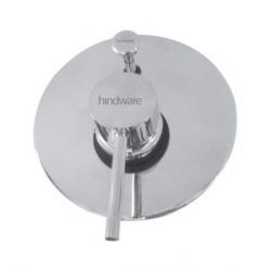 Hindware F280024 Single Leve High Flow Divertor With Wall Flange And Knob, Finsih Chrome