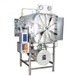 SISCO India High Pressure Rectangular Steam Sterilizer with Carriage, Size 450 x 450 x 900mm, Load 6kW, Capacity 180l 