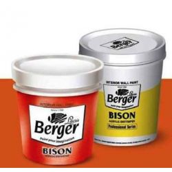 Berger 006 Bison Acrylic Distemper, Capacity 1l, Color Silver Grey