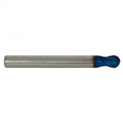 YG-1 G8A38060 Stub Cut Length Ball Nose End Mill With Extended Neck End, Mill Dia 6mm, Shank Dia 6mm, Length of Cut 6mm