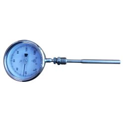 H Guru Thermometer, Dial Size 100mm, Bulb Dia 10mm, Accuracy +/- 1%