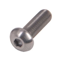 Unbrako Button Head Socket Screws, Length 8mm, Diameter M4mm, Wrench Key Size 2.5mm