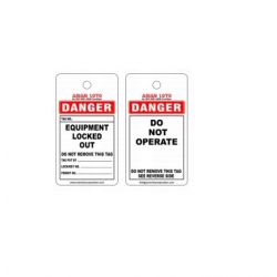 Asian Loto ALC-OSPL-W Lockout Tag, Color White
