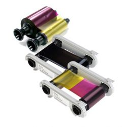 EVOLIS Color Ribon Badgy 100 ID Card Printer Ribbon, Size 147 x 200 x 276mm, 100 Prints, Color Black