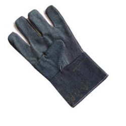 Samarth Cotton Jeans Hand Gloves, Color Blue