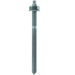 Fischer Resin Anchor R with Threaded Rod RG M, Drill Hole Dia 10mm, Anchor Length 80mm, Material Zinc Plated Steel, Part Number F002.J50.270