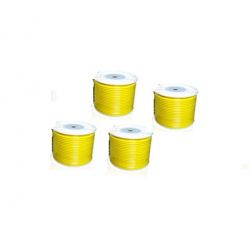JELPC Pneumatic PU Tubing, Bore Dia 2.5mm, Outer Diameter 4mm, Color Yellow