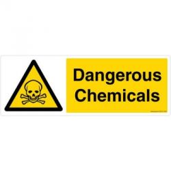 Safety Sign Store CW104-A3PC-01 Dangerous Chemicals Sign Board