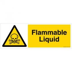 Safety Sign Store CW105-1029AL-01 Flammable Liquid Sign Board