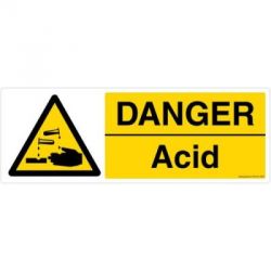 Safety Sign Store CW106-2159AL-01 Danger: Acid Sign Board