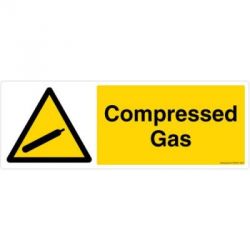 Safety Sign Store CW426-1029AL-01 Compressed Gas Sign Board
