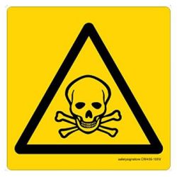 Safety Sign Store CW439-105AL-01 Toxic-Graphic Sign Board