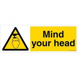 Safety Sign Store CW606-1029AL-01 Mind Your Head Sign Board