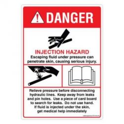 Safety Sign Store DS103-A6PC-01 Danger: Operators Manual Sign Board