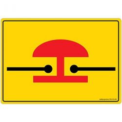 Safety Sign Store DS418-A6PC-01 Emergency Stop - Graphic Sign Board