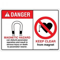 Safety Sign Store DS504-A6PC-01 Danger: Magnetic Hazard Sign Board