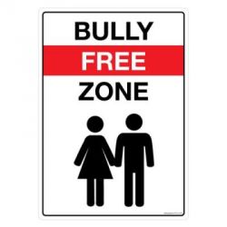 Safety Sign Store FS112-A3PC-01 Bully Free Zone Sign Board