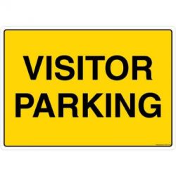 Safety Sign Store FS516-A4AL-01 Visitor Parking Sign Board