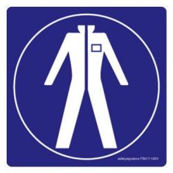 Safety Sign Store FS617-105AL-01 Protective Clothing-Graphic Sign Board