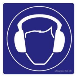 Safety Sign Store FS625-105V-01 Ear Protection-Graphic Sign Board