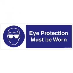 Safety Sign Store FS629-1029AL-01 Eye Protection Must Be Worn Sign Board
