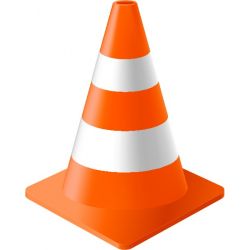 Asian Loto ALC-TC1 Traffic & Parking Cone, Color Orange, Height 500mm, Square Base 275 x 275mm