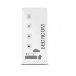 BuildTrack BT-EzR4B-01 Remote Control for Bedroom Lights & Fans, Color White