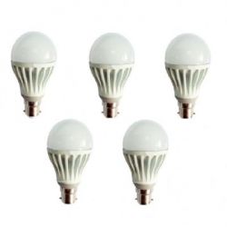 Tamters LED Bulb, Power 7W, Set of 5 Pcs, White Color