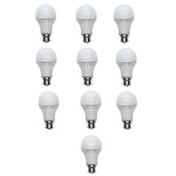 Tamters LED Bulb, Power 3W, Set of 10Pcs, White Color