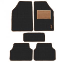 Leganza A2CW40Car Footmat, Color Black, Material PVC, Finish Textured