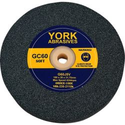 York YRK2352590K GC60JV Grinding Wheel, Size (Diameter x Thickness x Bore) 7 x 3/4 x 5/4inch