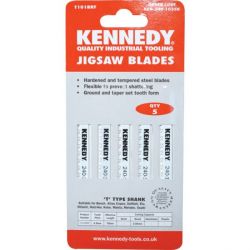 Kennedy KEN2401035K Jigsaw Blade Set, Wood Cutting Capacity 3 - 30mm