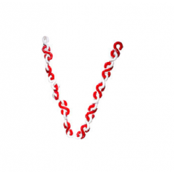 
KE-LCH Pastic Chain, Size Light, Color Red/White