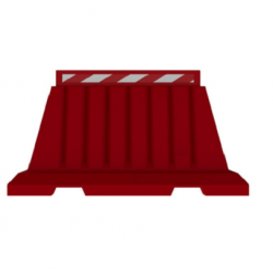 Kohinoor KE-16BAR Barrier, Color Red, Length 1600mm