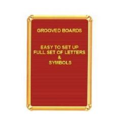 Asian Grooved Board Alphabetic Letters, Size 36mm, Golden Color 