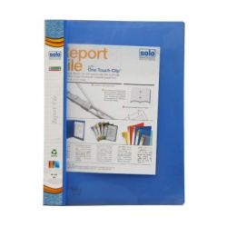 Solo RF 102 Report File (Transparent Top), Size A4, Blue Color