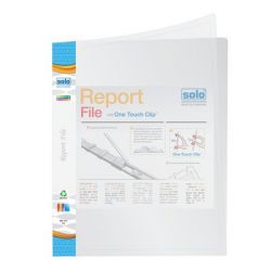 Solo RF 111 Report File, Size F/C, Transparent White Color
