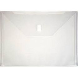 Solo CH 109 Document Envelope (Velcro), Size A4, Transparent White Color