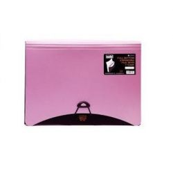 Solo EF 302 Full Bottom Expanding File - 1" Case, Size A4, Purple Color